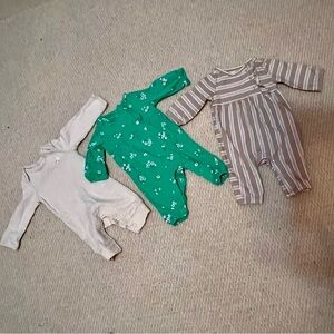 3 - One Piece Newborn Jumpsuits by Carters